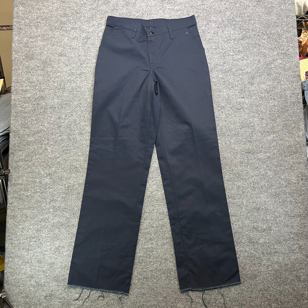 Red Kap Pants Men's Navy Blue Slim‎ Fit Classic Straight Leg Career Office 30X34